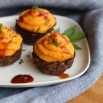 Hovädzie muffiny s penou so sladkých zemiakov