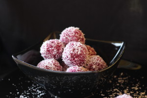 Raw cviklové guličky