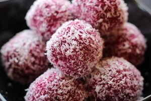 Raw cviklové guličky