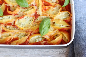 Brokolicou plnené mušle