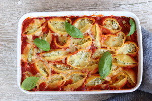 Brokolicou plnené mušle