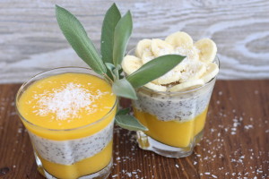 Mango chia puding