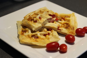 Plnené wafle na slano