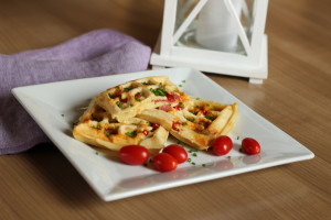 Plnené wafle na slano