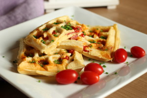 Plnené wafle na slano