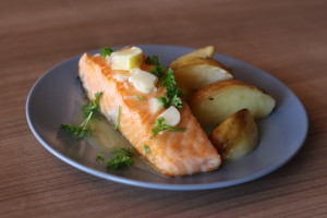 Losos v maslovo-citrónovej omáčke