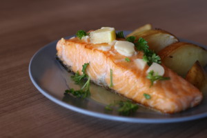 Losos v maslovo-citrónovej omáčke