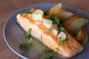 Losos v maslovo-citrónovej omáčke